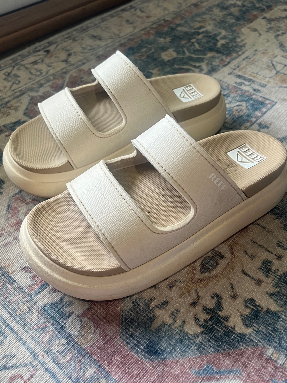 REEF Cushion Bondi 2 Bar Women's Slide Sandal, Lightweight and Supportive